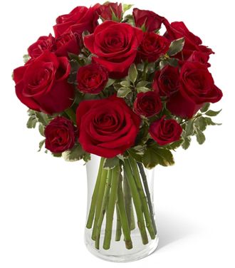 The Red Romance Rose Bouquet
