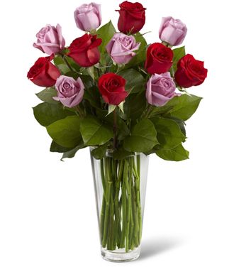 The Red and Lavender Rose Bouquet
