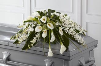 Angel Wings Casket Spray