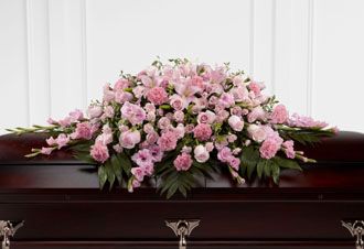 Sweetly Rest Casket Spray