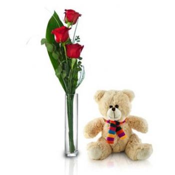 flower teddy bear delivery